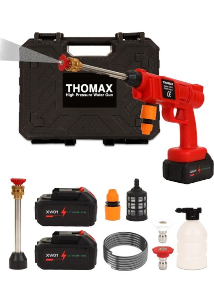 Thomax Şarjlı ve Yüksek Basınçlı Oto Yıkama Makinesi ve Sulama Tabancası Bahçe Yıkama Makinesi fırsatları