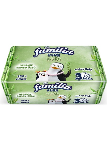 Plus Natural Çek Al Mendil 150'LI (3 Adet) fiyatları