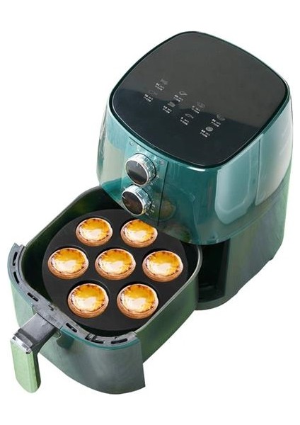 7 Gözlü Silikon Çok Amaçlı Airfryer Muffin Cupcake Kek ve Çörek Pişirme Kalıbı (4940) modelleri