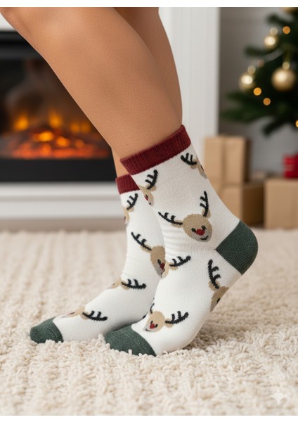 Fugo Concept Fugoconcept Kutulu 2 Çift Yılbaşı Çorabı Seti Noel Konseptli Hediyelik (Pamuklu) indirimleri