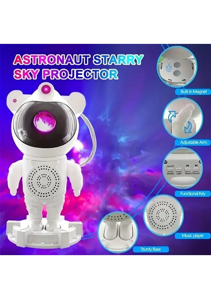Akıllı Astronot Projeksiyon Gece Aydınlatma & Bluetooth Hoparlör fiyatları