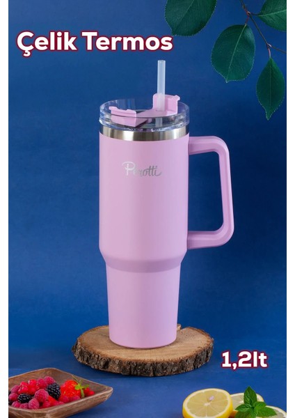Perotti Colte V2 Paslanmaz Çelik Sporcu Termos Bardak Matara 1,2 Lt