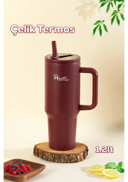 Perotti Colte V2 Paslanmaz Çelik Sporcu Termos Bardak Matara 1,2 Lt fırsatları
