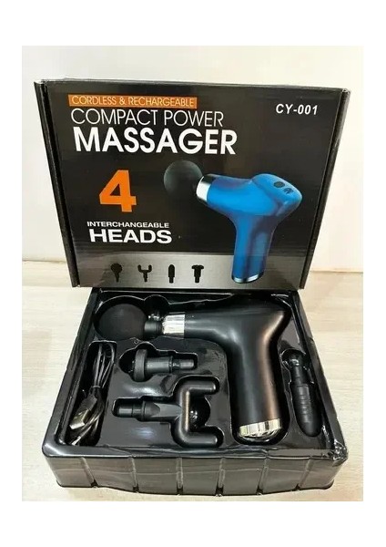 Egonex Şarj Edilebilir Küçük Yüz Tabancası Derin Doku Masaj Aleti - 6 Hız Ayarı