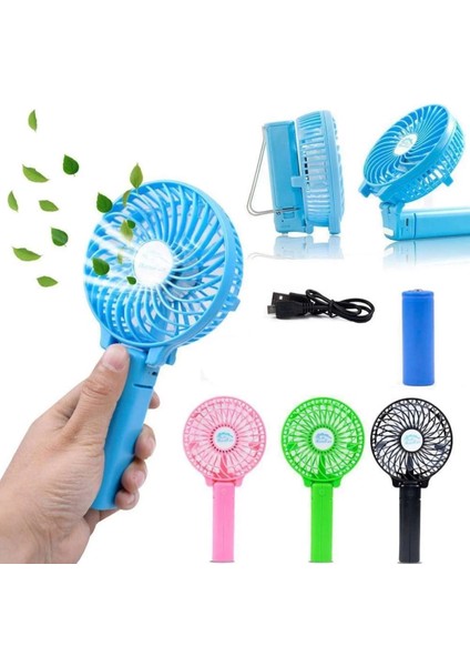 Handy F2 Şarjlı Mini Fan Masa Üstü ve Elde