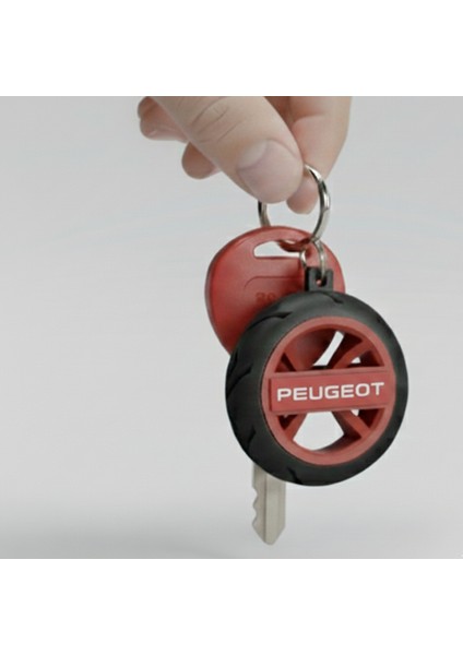 Peugeot Jant/lastik Detaylı Anahtarlık