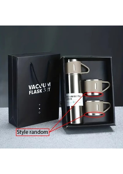Paslanmaz Çelik Termos 3 Bardaklı Termos Seti fiyatları