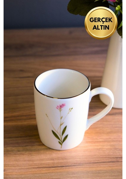 Porselen Natura Çuha Kulplu Mug Kupa 9cm 220ML 4 Lü fiyatları