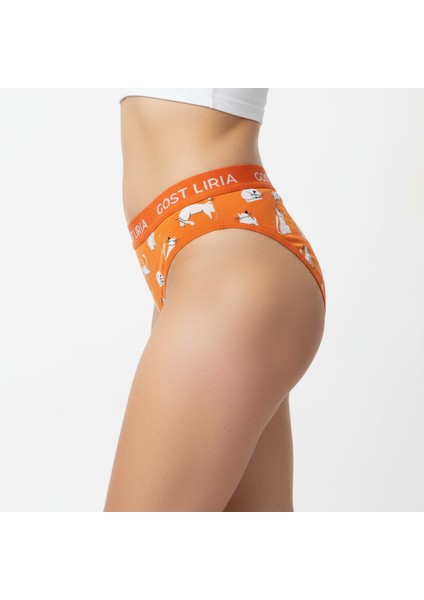 Gost Liria -Silver Cat Desenli Kadın String Külot indirimleri