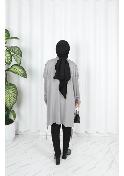 Düğme Detaylı Merserize Tunik indirimleri