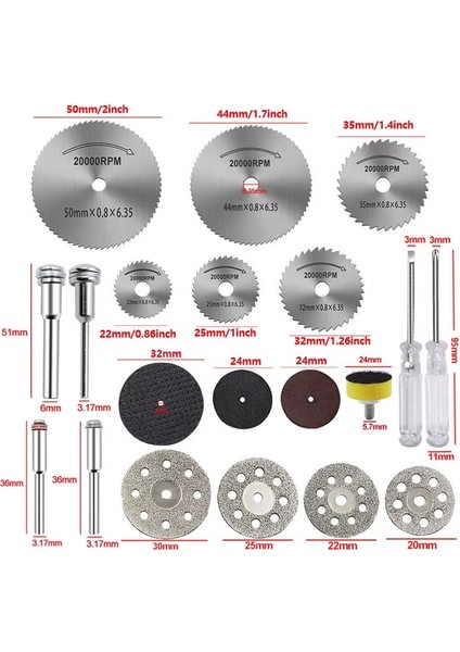 Gravür Kalıpçı Makinaları Için Taşlama Kesme Zımparalama Disk Seti Elmas Metal Plastik Ahşap 33 Pcs indirimleri