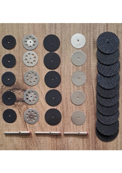 Gravür Kalıpçı Makinaları Için Taşlama Kesme Zımparalama Disk Seti Elmas Metal Plastik Ahşap 33 Pcs