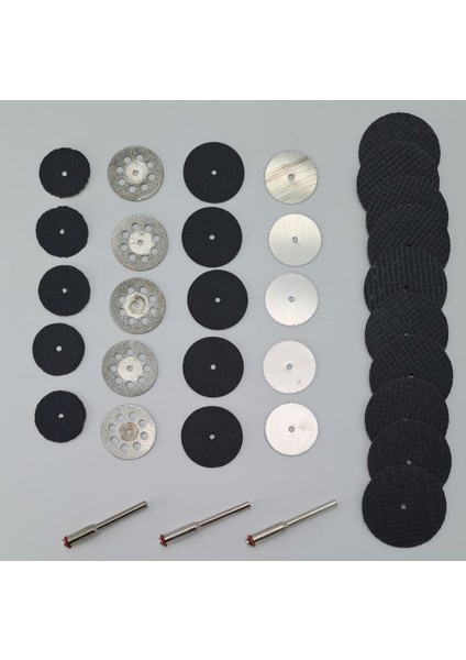 Gravür Kalıpçı Makinaları Için Taşlama Kesme Zımparalama Disk Seti Elmas Metal Plastik Ahşap 33 Pcs