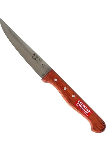Eco Lounge Çetintaş Paslanmaz Bursa Sebze Bıçağı 12 Cm, Ahşap Gül Sap