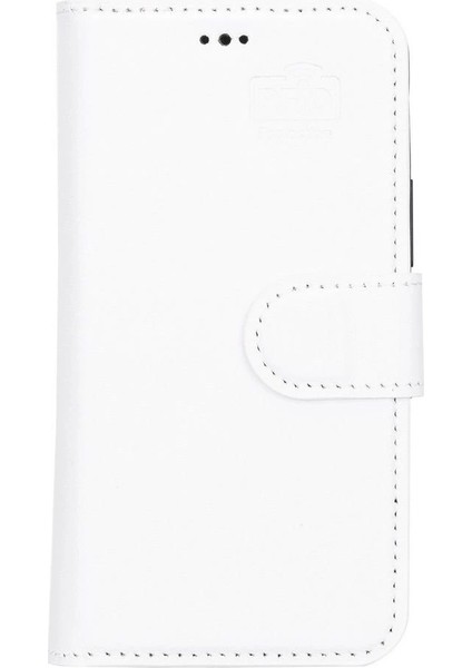 Apple iPhone 13 Mini Uyumlu Deri Cüzdanlı Kılıf F3 Beyaz fırsatları