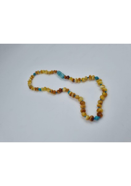 Kehribar Turkuaz Bebek Kolyesi 33CM fiyatları