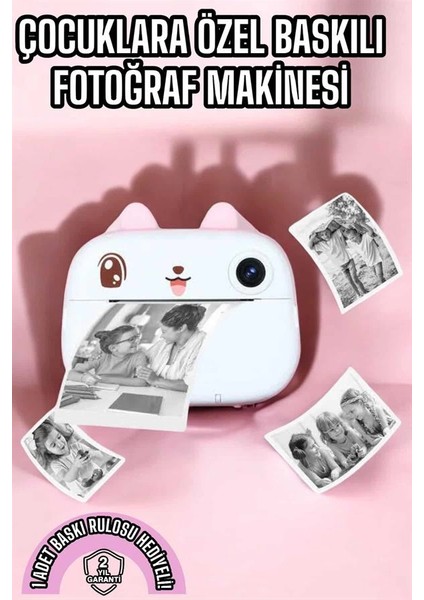 Bfs Çocuk Fotoğraf Makinesi Dijital Hd Video Rulo Kağıt Baskılı Yazıcı fiyatları