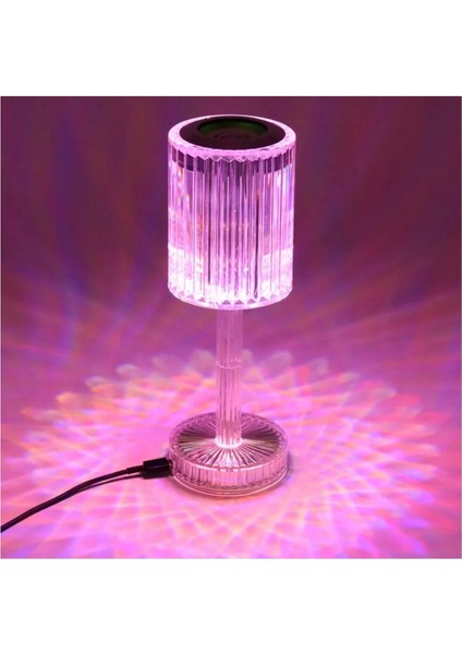 LED Bluetooth Hoparlör Uzaktan Kumandalı Kristal Lamba Masa Lamba modelleri