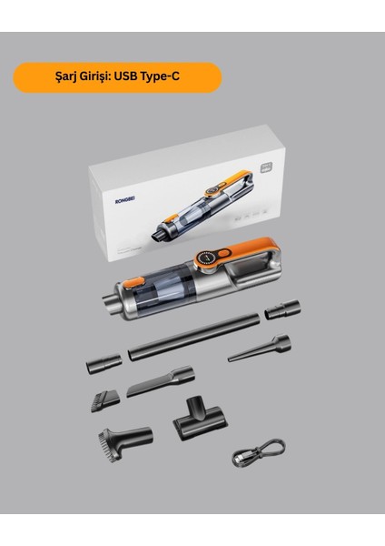 Kompakt Şarjlı El Süpürgesi Kuru ve Sıvı Temizlik 5 Aparatlı modelleri