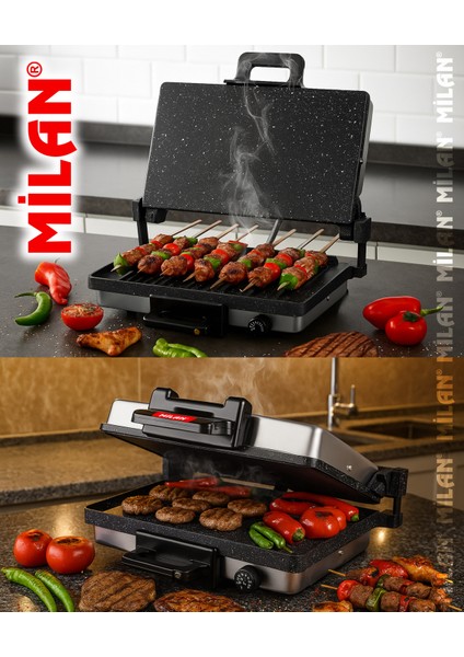 Büyük Boy Bazlama Granit Tepsili Lahmacun Izgara Tost Makinesi 5 Kat Granit Kaplama modelleri