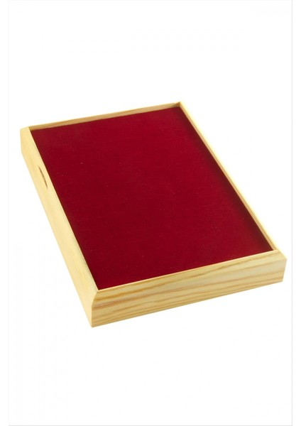 Ahşap Anfora Kumaş Piercing Küpelik 18*24 cm