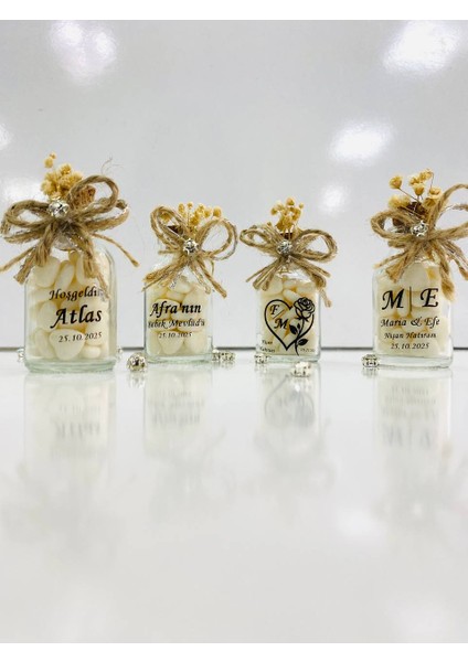 Söz, Nişan, Düğün, Sünnet, Kına, Mevlüt, Nikah Şekeri Hatıra Hediye Cam Şişe Kalp Şeker fırsatları