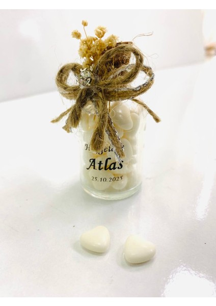 Söz, Nişan, Düğün, Sünnet, Kına, Mevlüt, Nikah Şekeri Hatıra Hediye Cam Şişe Kalp Şeker indirimleri