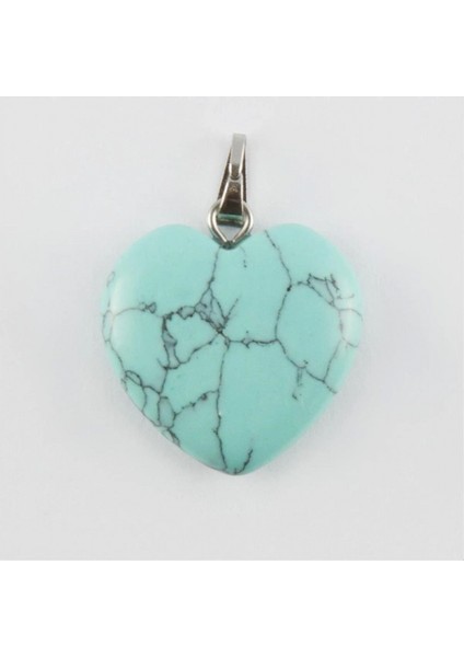 2 cm Kalp Figürü Turkuaz Doğaltaş fiyatları