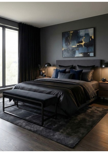 Elora Puf Bench - Babyface Kumaş Metal Ayaklı Dikdörtgen Bench - Yatak Odası Salon Antre Için Modern Tasarım - - 120 cm