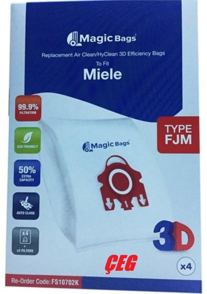 Complete C3 Cat And Dog Powerline Uyumlu Bez Toz Torbası Çeg