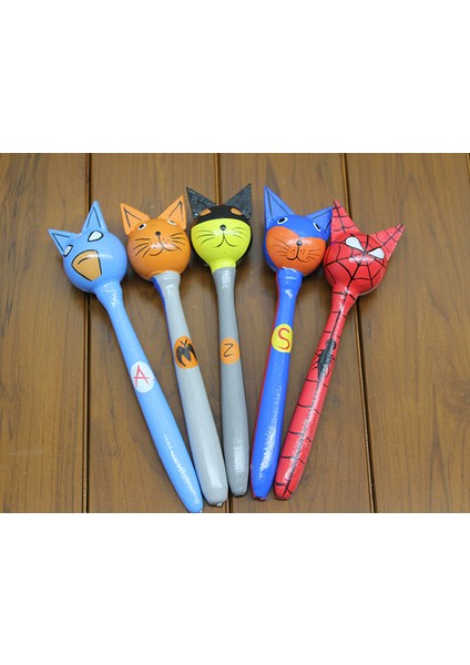 Ahşap 5'li Marakas Seti 1