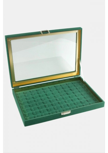 Cam Kapaklı Anfora Kumaş Tırnaklı Yüzük Standı 24*34 cm fiyatları