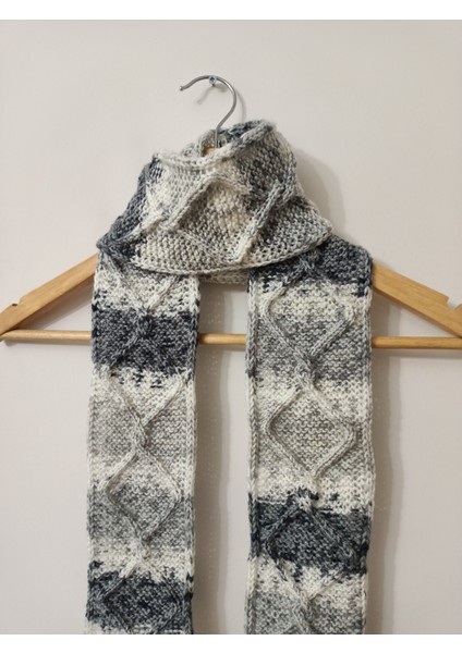 Renk Geçişli Ince Örgü Atkı El Örgüsü Akrilik Ombre Şal fiyatları