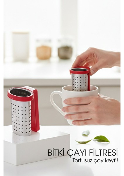 Bitki Çayı Filtresi - Her Bardağa Uyumlu, Tortusuz Demleme 722446