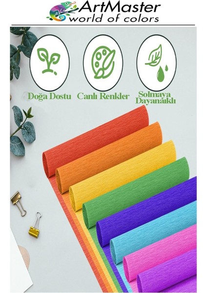 Krapon Kağıdı Yeşil Renk 5 Adet 50X200 cm Grapon Kağıdı 5'li Okul Proje Sınıf Anaokulu Kreş Süsleme fiyatları