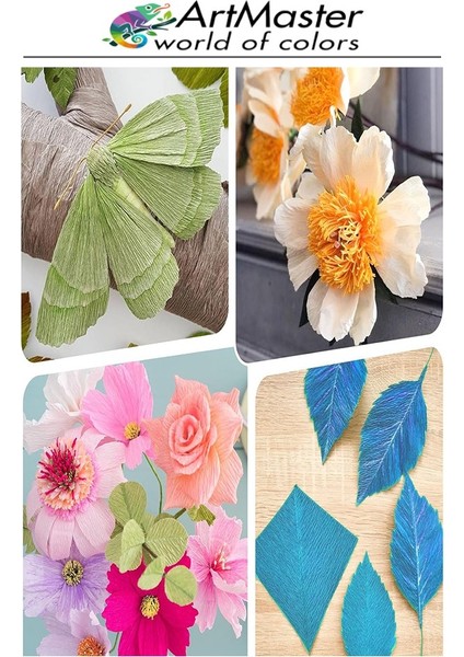 Krapon Kağıdı Yeşil Renk 5 Adet 50X200 cm Grapon Kağıdı 5'li Okul Proje Sınıf Anaokulu Kreş Süsleme fırsatları