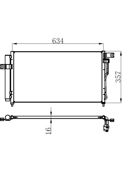 Klima Radyatörü Hyundaı Accent Era 1.4ı 2005- Aluminyum