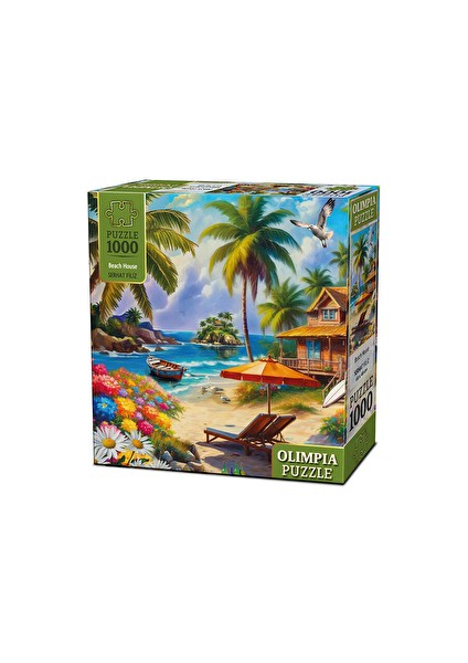 Olimpia Puzzle Sahil Evi 1000 Parça (3 Adet)