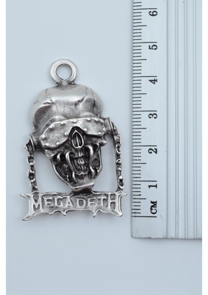 Megadeth Gümüş Kaplama Örme Zincir Kolye modelleri