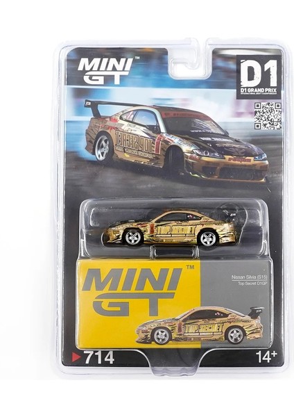 714 1/64 Nissan Silvia (S15) Top Secret D1GP - Blister Paket
