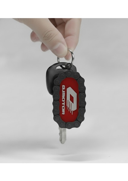 Qj Motor Zincir Detaylı Anahtarlık