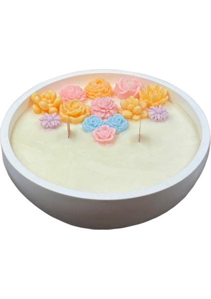 Dekoratif %100 Soya Mum | Özel Tasarım Kaplar | Ev Dekorasyonu, Hediyelik ve Aromaterapi Için Zarif Seçenek