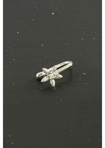 Çiçek Tragus Zirkon Taşlı Piercing 1 Adet