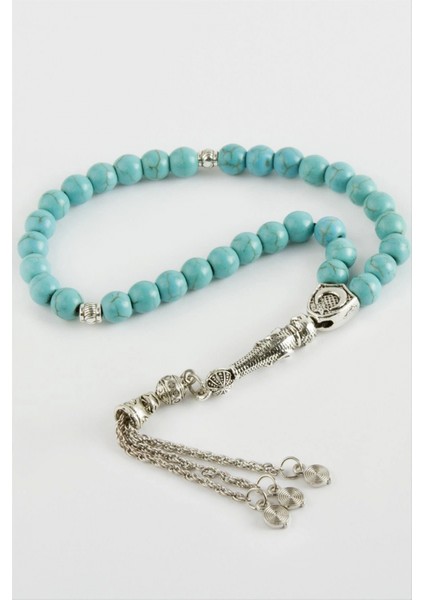 Ieg Turkuaz Doğaltaş Tesbih 6 mm