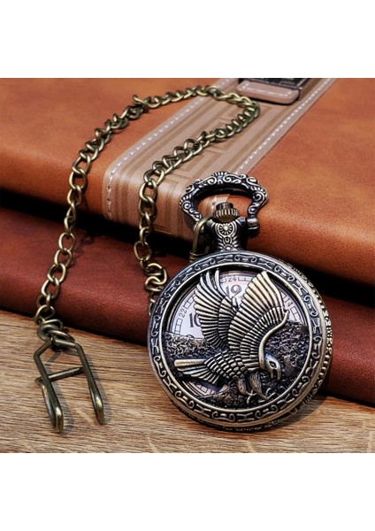 Kartal Tasarımlı Köstekli Saat