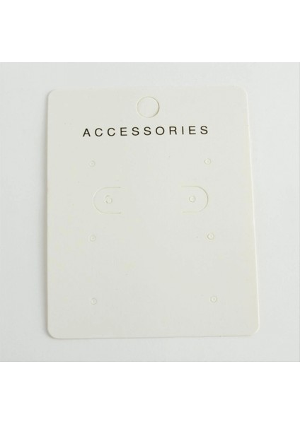 Ieg 6 Delikli Beyaz Lüx Küpe Kartı