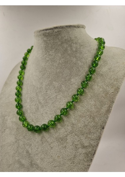 Yeşil Necef 8MM/45CM Kolye