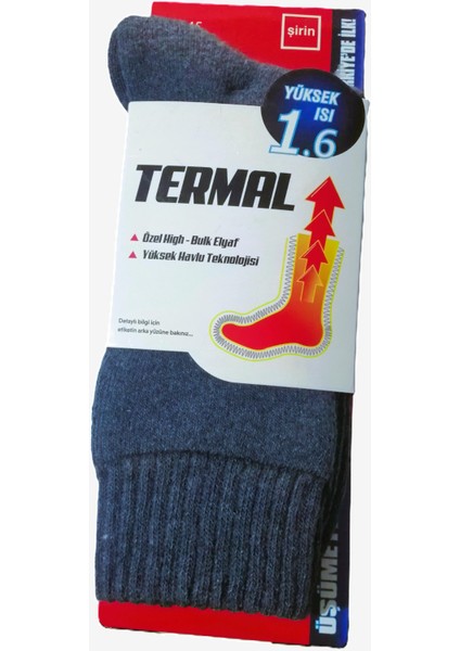Erkek Termal Havlu Çorap 40-45 Numara 1 Çift fiyatları