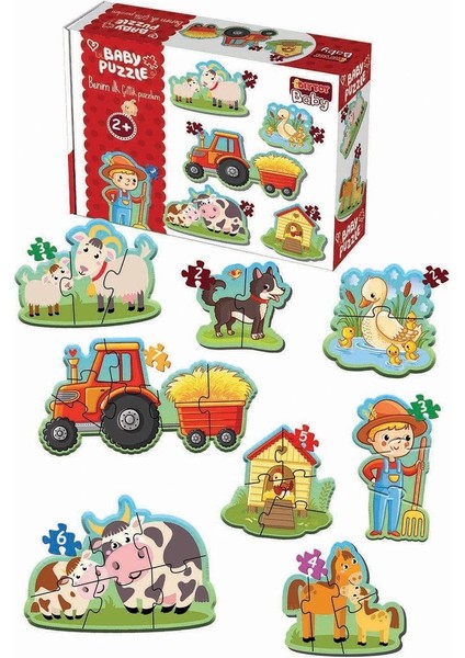1734 Dıytoy, Baby Puzzle- Ilk Çiftlik Puzzle