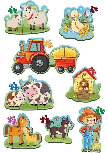 1734 Dıytoy, Baby Puzzle- Ilk Çiftlik Puzzle fiyatları